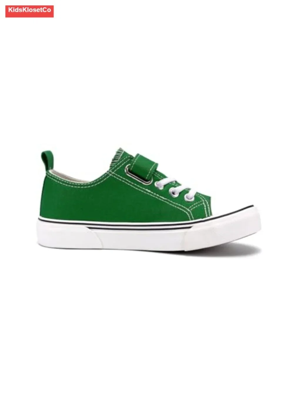 Adjustable Hook & Loop Strap Canvas Low Top Sneakers for Toddlers